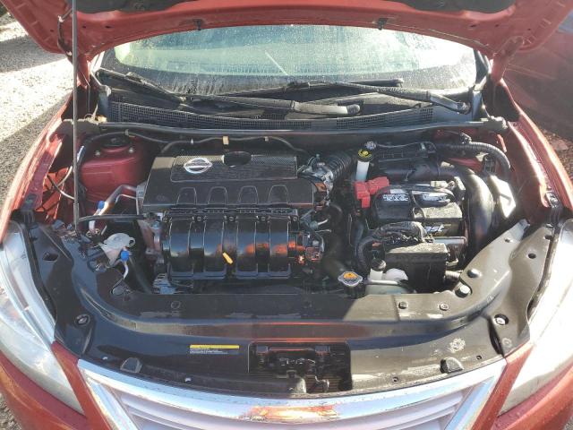 3N1AB7APXFY280319 - 2015 NISSAN SENTRA S RED photo 11