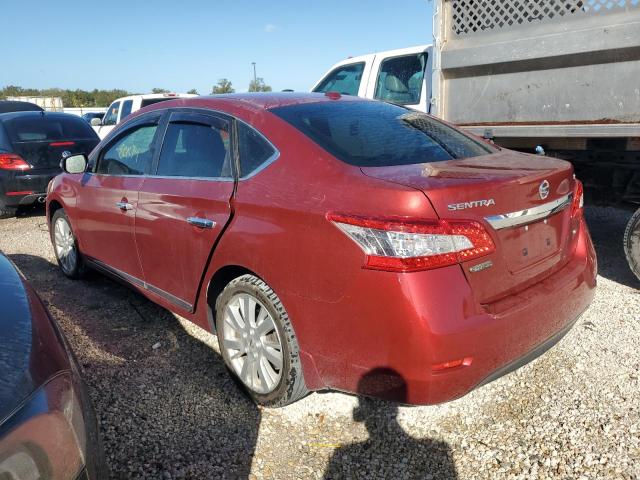 3N1AB7APXFY280319 - 2015 NISSAN SENTRA S RED photo 2