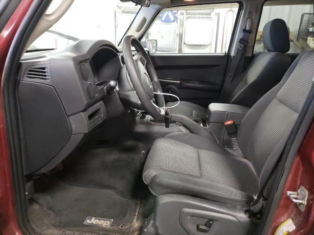1J8HG48KX8C154858 - 2008 JEEP COMMANDER SPORT წითელი ფოტო 7