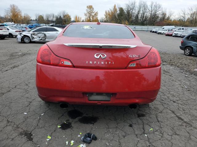 JN1CV6EL6BM261989 - 2011 INFINITI G37 RED photo 6