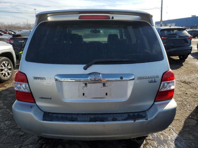 JTEEW21A860032450 - 2006 TOYOTA HIGHLANDER HYBRID SILVER photo 6