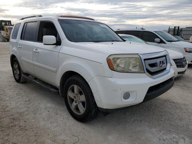 5FNYF38549B014551 - 2009 HONDA PILOT EXL WHITE photo 4