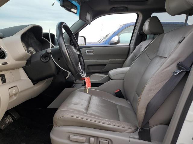 5FNYF38549B014551 - 2009 HONDA PILOT EXL WHITE photo 7