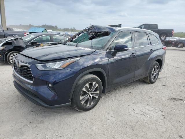 5TDGZRAH9LS015482 - 2020 TOYOTA HIGHLANDER XLE BLUE photo 1