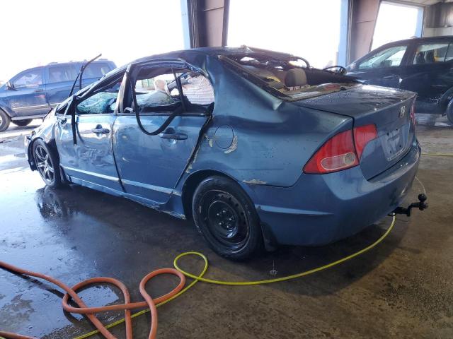 1HGFA16507L101713 - 2007 HONDA CIVIC LX BLUE photo 2