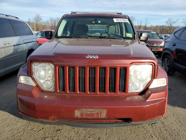 1J8GN28K38W180514 - 2008 JEEP LIBERTY SPORT BURGUNDY photo 5