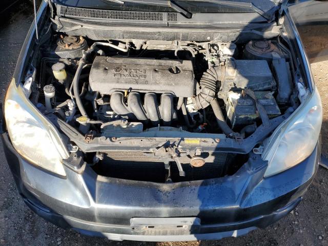 2T1KR32E85C379142 - 2005 TOYOTA COROLLA MA XR BLACK photo 11