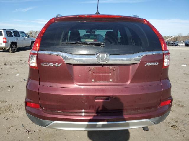 2HKRM4H70GH639030 - 2016 HONDA CR-V EXL BURGUNDY photo 6