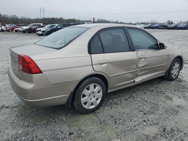 2HGES26742H509704 - 2002 HONDA CIVIC EX GOLD photo 3