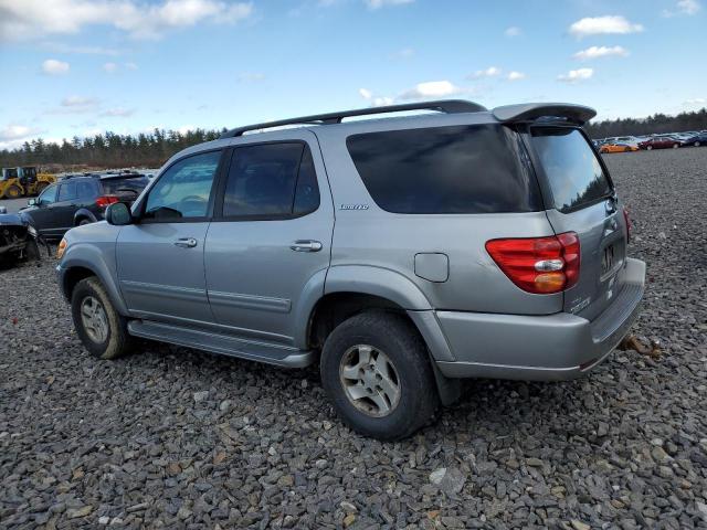 5TDBT48A12S128932 - 2002 TOYOTA SEQUOIA LIMITED SILVER photo 2