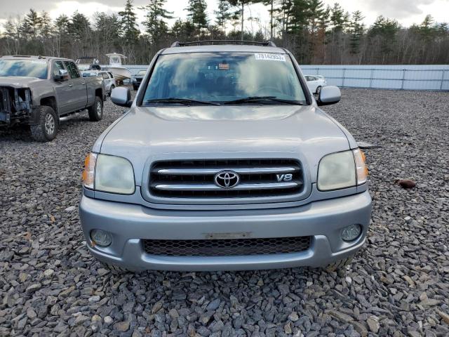 5TDBT48A12S128932 - 2002 TOYOTA SEQUOIA LIMITED SILVER photo 5