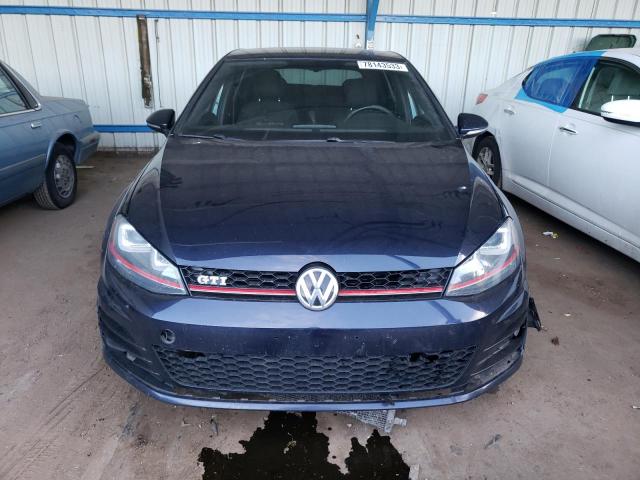 3VW4T7AU6GM064485 - 2016 VOLKSWAGEN GTI S/SE BLUE photo 5