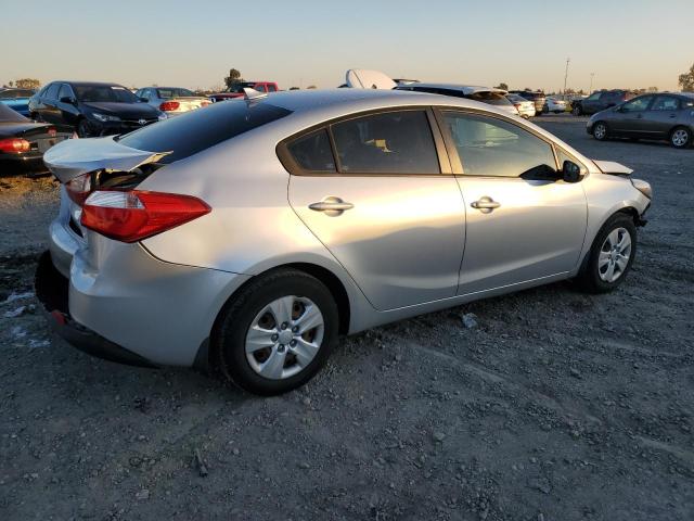 KNAFK4A64E5149260 - 2014 KIA FORTE LX SILVER photo 3