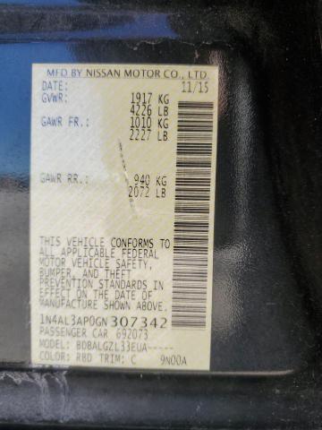 1N4AL3AP0GN307342 - 2016 NISSAN ALTIMA 2.5 GRAY photo 13