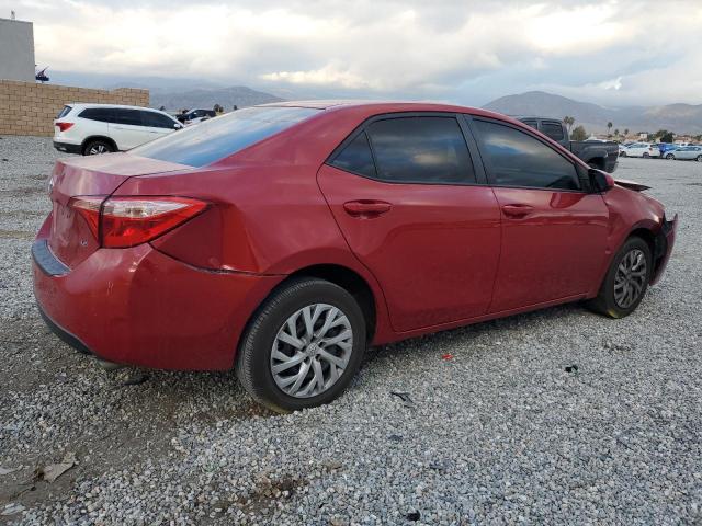 5YFBURHE4JP833289 - 2018 TOYOTA COROLLA L RED photo 3