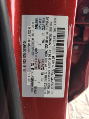 JM1DE1KY5E0178165 - 2014 MAZDA MAZDA2 SPORT RED photo 12