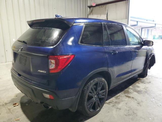 5FNYF8H5XLB018186 - 2020 HONDA PASSPORT EXL BLUE photo 3