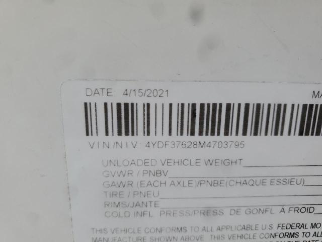 4YDF37628M4703795 - 2021 KEYSTONE MONTANA 白色 照片 10