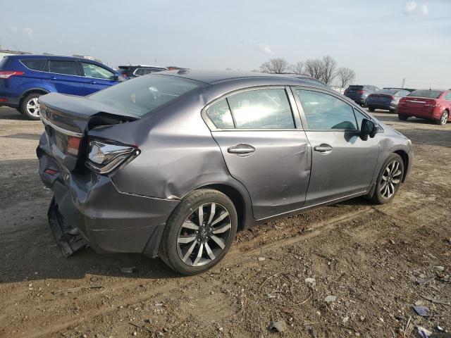 19XFB2F97EE053590 - 2014 HONDA CIVIC EXL ვერცხლისფერი ფოტო 3