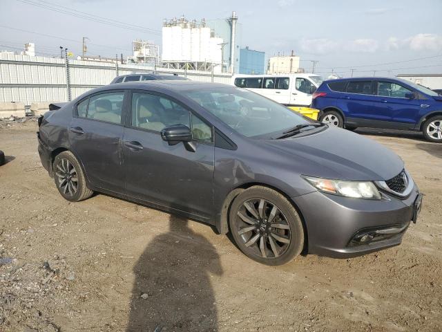 19XFB2F97EE053590 - 2014 HONDA CIVIC EXL ვერცხლისფერი ფოტო 4