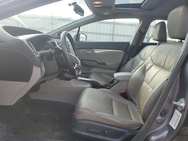 19XFB2F97EE053590 - 2014 HONDA CIVIC EXL ვერცხლისფერი ფოტო 7
