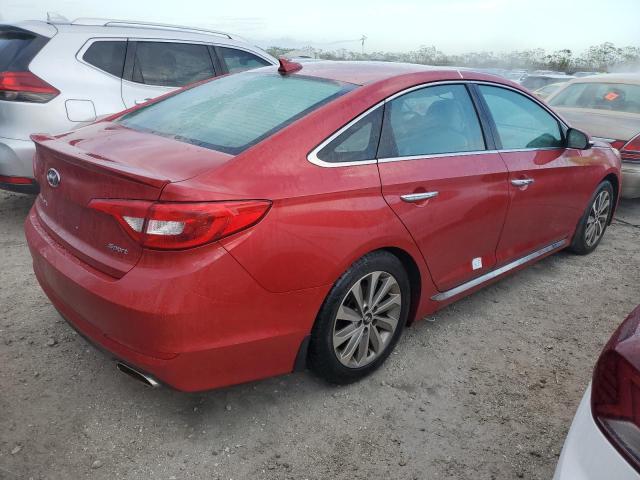 5NPE34AFXHH460403 - 2017 HYUNDAI SONATA SPORT RED photo 3