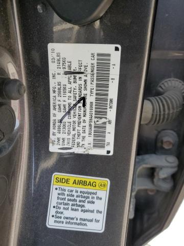 19UUA8F59AA016968 - 2010 ACURA TL GRAY photo 12