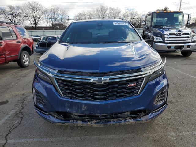 3GNAXMEV5NS240728 - 2022 CHEVROLET EQUINOX RS BLUE photo 5