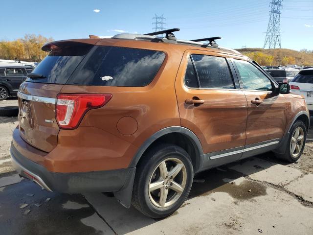 1FM5K8DH1HGA11599 - 2017 FORD EXPLORER XLT ORANGE photo 3