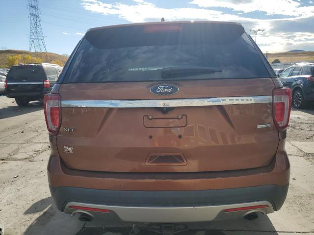 1FM5K8DH1HGA11599 - 2017 FORD EXPLORER XLT ORANGE photo 6