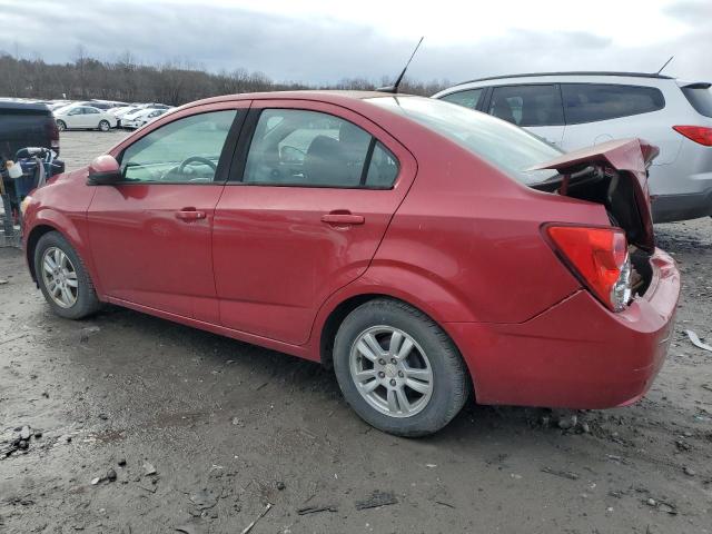 1G1JA5SH8C4116635 - 2012 CHEVROLET SONIC LS RED photo 2