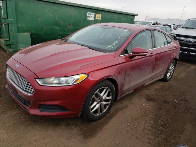 3FA6P0H71GR299134 - 2016 FORD FUSION SE MAROON photo 1