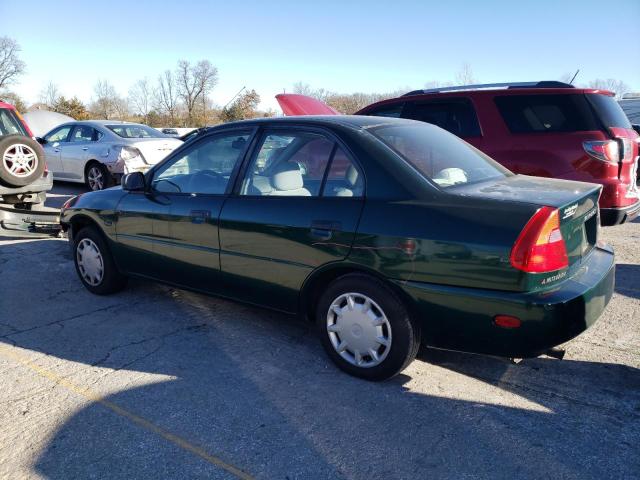 JA3AY26C61U012124 - 2001 MITSUBISHI MIRAGE ES GREEN photo 2