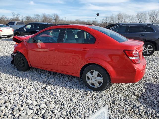 1G1JB5SH3H4174379 - 2017 CHEVROLET SONIC LS RED photo 2