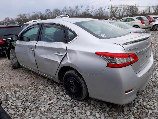 3N1AB7AP3EY287207 - 2014 NISSAN SENTRA S SILVER photo 2