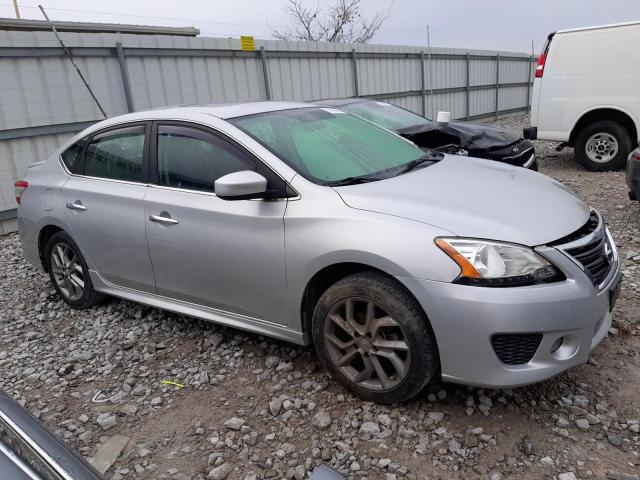 3N1AB7AP3EY287207 - 2014 NISSAN SENTRA S SILVER photo 4