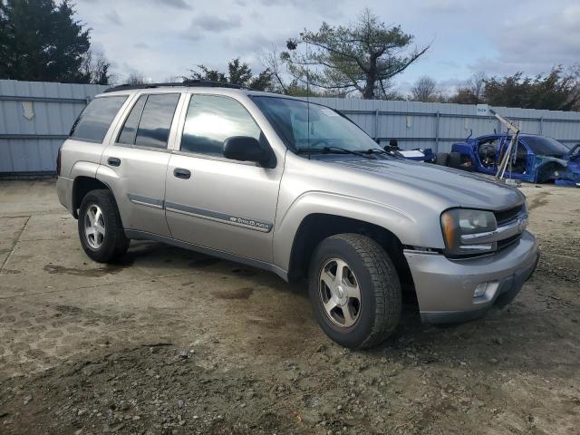 1GNDS13S822379679 - 2002 CHEVROLET TRAILBLAZE SILVER photo 4