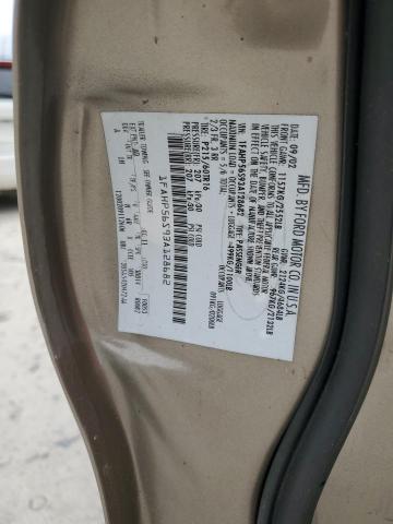 1FAHP56S93A128682 - 2012 FORD TAURUS SEL TAN photo 12