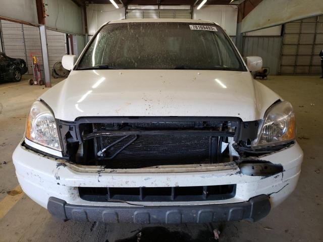 2HKYF185X4H602890 - 2004 HONDA PILOT EXL WHITE photo 5