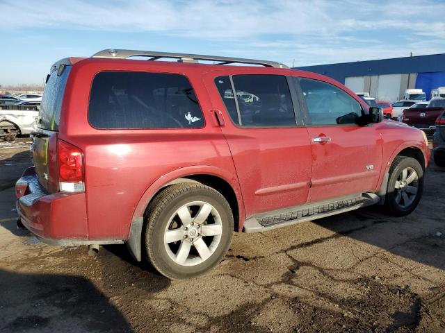 5N1AA08CX8N615729 - 2008 NISSAN ARMADA SE BURGUNDY photo 3