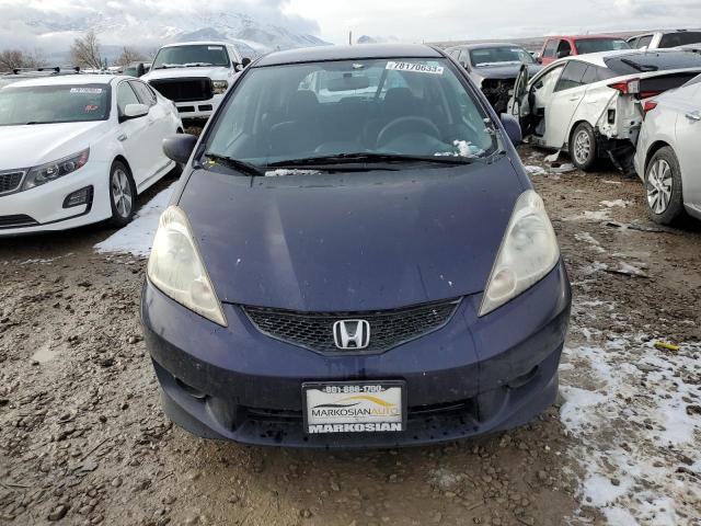 JHMGE884X9S046523 - 2009 HONDA FIT SPORT BLUE photo 5