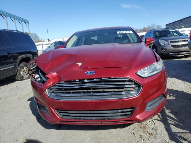 3FA6P0H72GR101760 - 2016 FORD FUSION SE RED photo 5