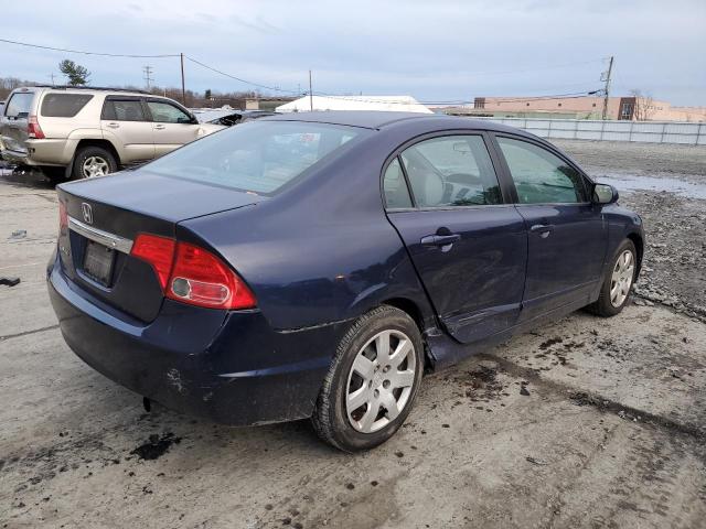 2HGFA16568H511530 - 2008 HONDA CIVIC LX BLUE photo 3