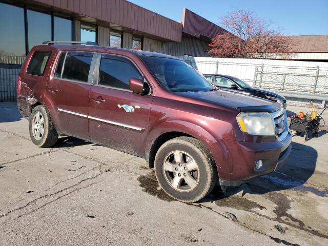 5FNYF4H52BB062898 - 2011 HONDA PILOT EXL BURGUNDY photo 4