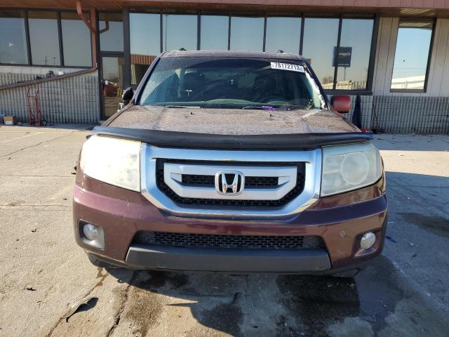 5FNYF4H52BB062898 - 2011 HONDA PILOT EXL BURGUNDY photo 5