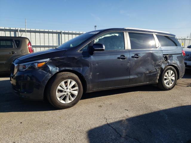 KNDMB5C10H6240560 - 2017 KIA SEDONA LX BLUE photo 1