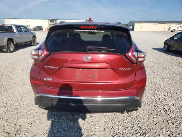 5N1AZ2MH8HN104977 - 2017 NISSAN MURANO S MAROON photo 6