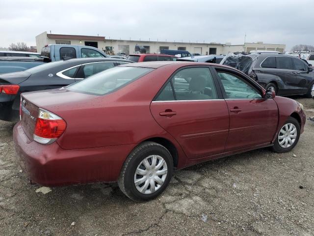 4T1BE32K65U053615 - 2005 TOYOTA CAMRY LE RED photo 3