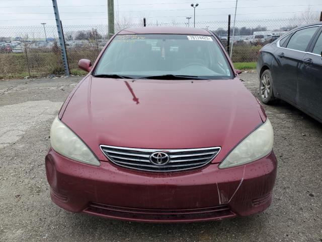 4T1BE32K65U053615 - 2005 TOYOTA CAMRY LE RED photo 5