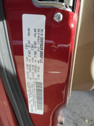 2C4RC1BG0ER293586 - 2014 CHRYSLER TOWN & COU TOURING RED photo 13